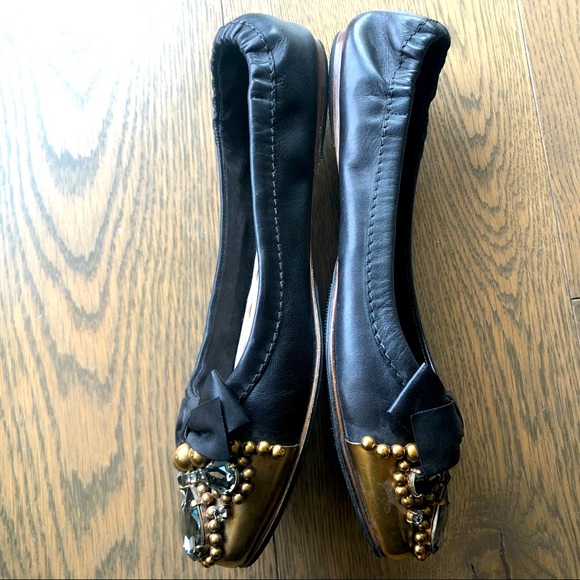 Authentic Miu Miu Flats w Stunning embellishment - Picture 4 of 7